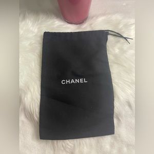 Brand New Authentic Chanel Cotton Pouch Drawstring 12x7.5